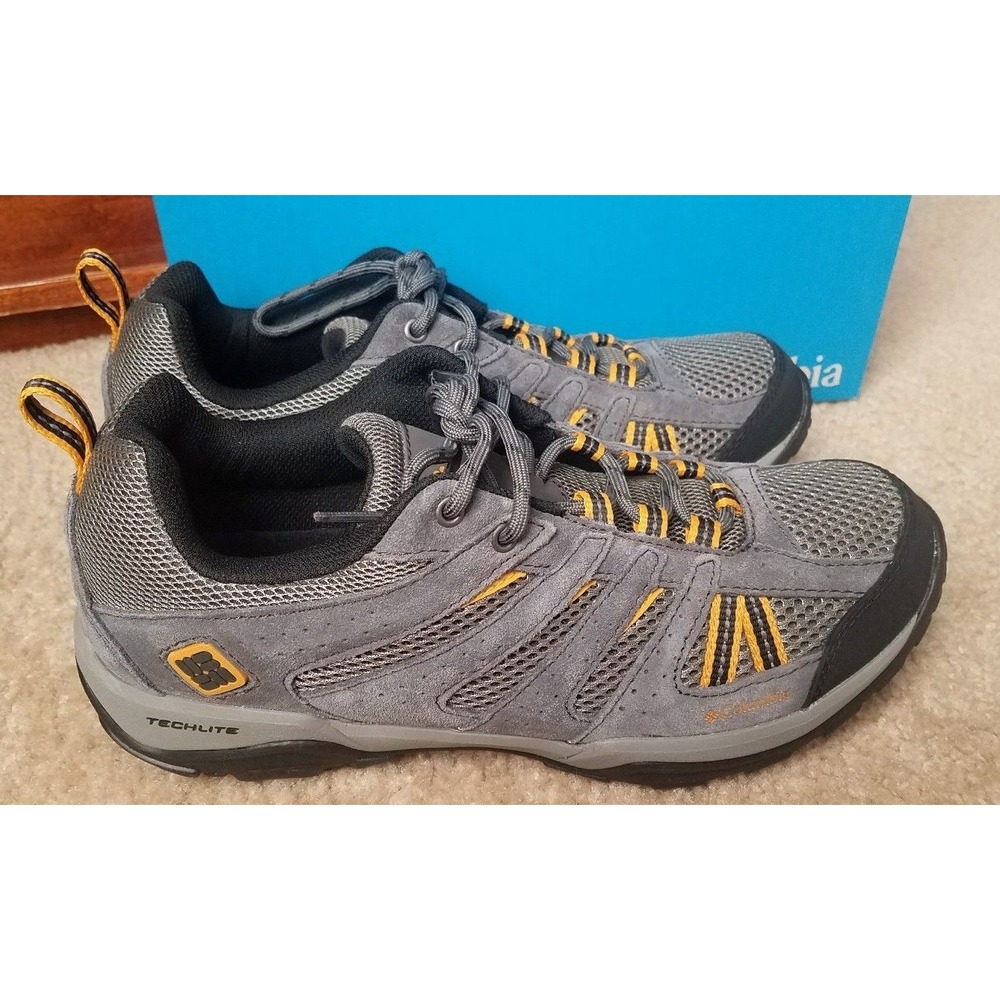 Columbia Men North Plains Drifter Hiking Trail‎ Shoes Charcoal  Gray Size 8 NEW